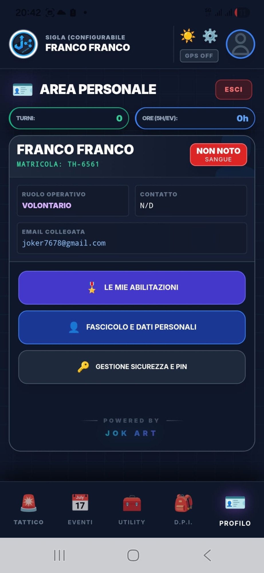 Applicazione mobile SOT System